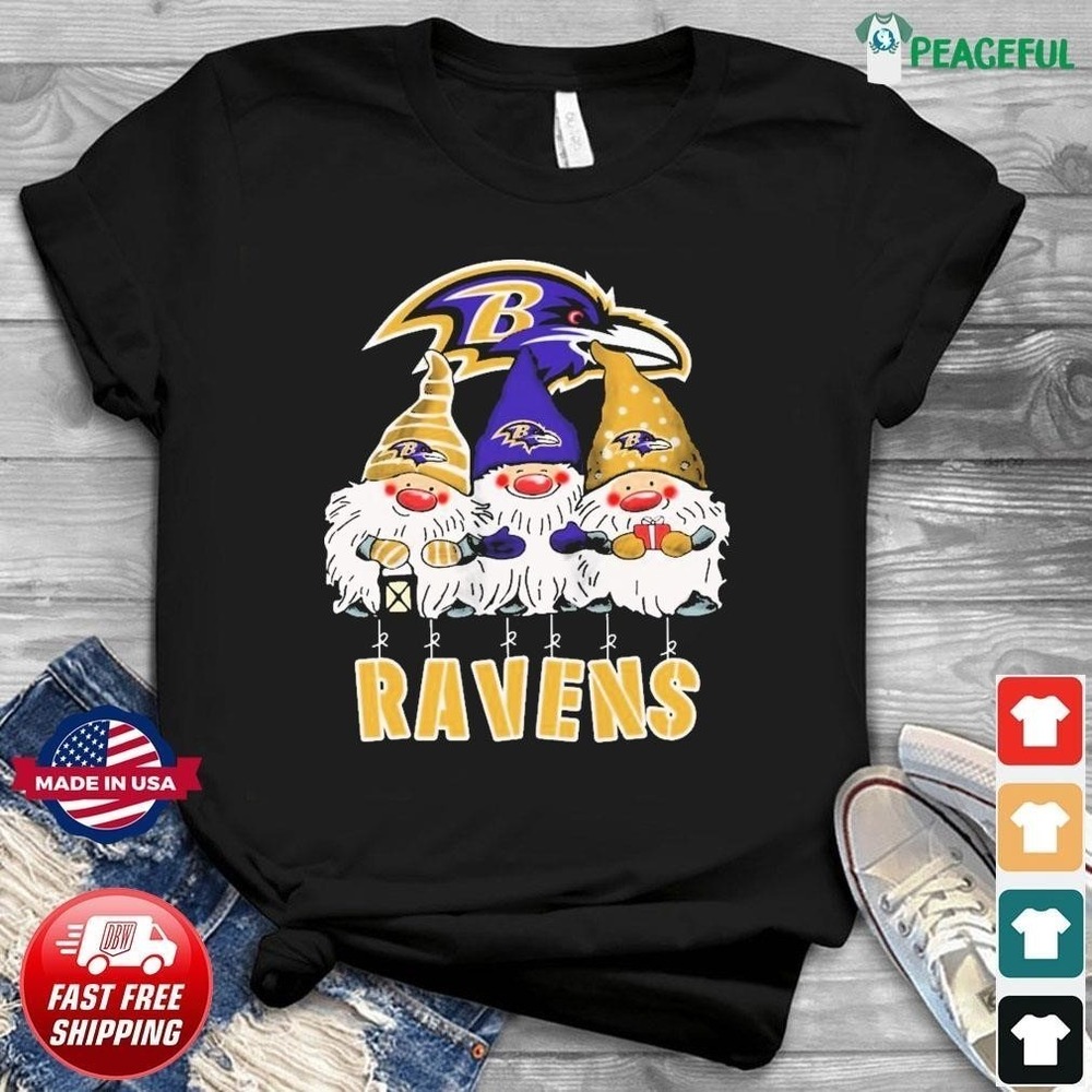 Baltimore Ravens X Gnome Christmas Shirt
